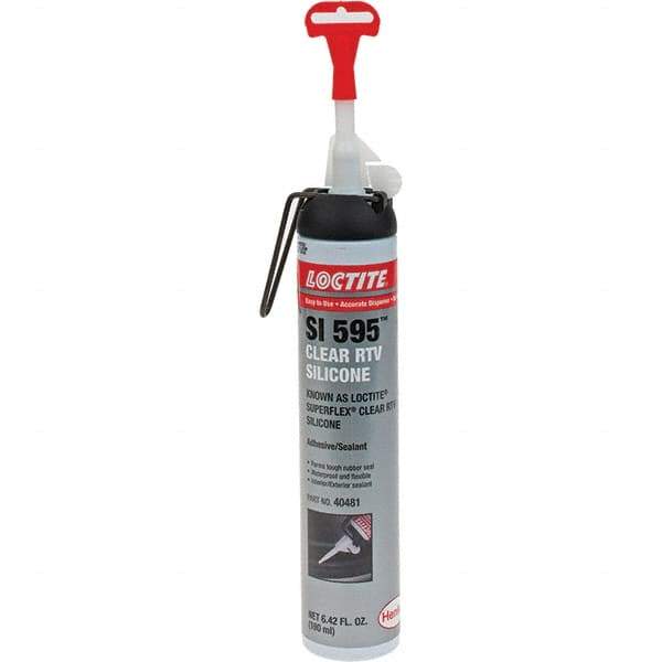 Loctite - Can Clear RTV Silicone Sealant - 190ML CLR AEROSOL RTV SILICONE SEALANT - Exact Industrial Supply