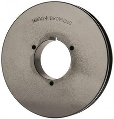 Browning - 1 Groove, 5/8 to 2-1/4 Bore Diam, 7.68" Outside Diam, QD Bushed V Belt Sheave - 7.5 5V Diam Belt Pitch - Exact Industrial Supply