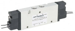 Value Collection - 24 VDC 1/8" Port Aluminum 1/8 Double Solenoid Valve - Exact Industrial Supply