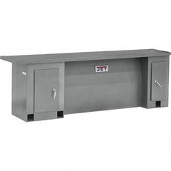 Jet - 48" Long x 40" High x 30" Deep, Lathe Cabinet Stand - Compatible with 13 x 40 Geared Head Bench Lathes - Exact Industrial Supply