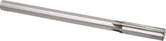 Made in USA - 0.63" Carbide-Tipped 6 Flute Chucking Reamer - Straight Flute, 9/16" Straight Shank, 2-1/4" Flute Length, 9" OAL - Exact Industrial Supply