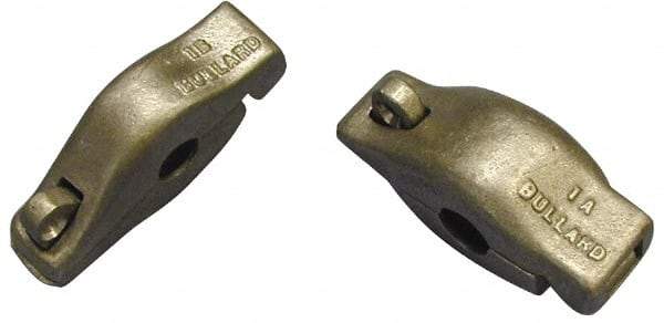 Value Collection - 3-1/2 Inch Long x 1-7/8 Inch Wide, Regulator Cylinder Lock - For Oxygen Gas, 1-3/8 Inch Diameter - Exact Industrial Supply