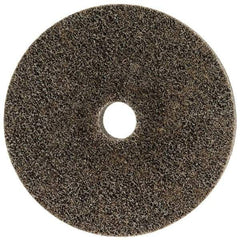 Merit Abrasives - 6" Diam, 1" Face Width, 1" Center Hole, Coarse Grade, Aluminum Oxide Deburring Wheel - Unitized, Hard Density 8 Grade, 5,000 RPM - Exact Industrial Supply