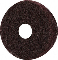 Merit Abrasives - 3" Diam, Medium Mounted Scrubber Buffing Wheel - 3 Ply, Medium Grade, 1/4" Shank Diam, 8,000 RPM - Exact Industrial Supply