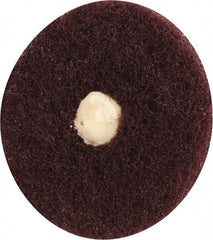 Merit Abrasives - 3" Diam, Medium Mounted Scrubber Buffing Wheel - 1 Ply, Very Fine Grade, 1/4" Shank Diam, 8,000 RPM - Exact Industrial Supply