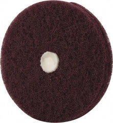 Merit Abrasives - 4" Diam, Medium Mounted Scrubber Buffing Wheel - 2 Ply, Very Fine Grade, 1/4" Shank Diam, 6,000 RPM - Exact Industrial Supply