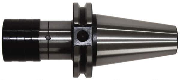 Accupro - CAT50 Taper Shank Tension & Compression Tapping Chuck - 1/2 to 1-3/8" Tap Capacity, 142mm Projection, Size 3 Adapter, Quick Change - Exact Industrial Supply