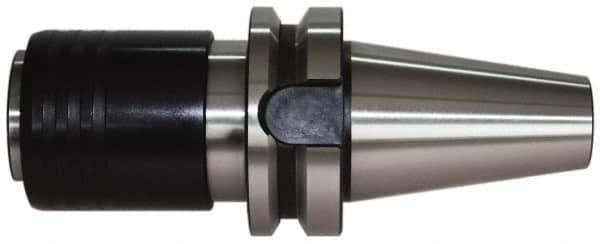 Accupro - BT40 Taper Shank Rigid Tapping Adapter - #0 to 7/8" Tap Capacity, 91mm Projection, Size 2 Adapter, Quick Change, Through Coolant - Exact Industrial Supply