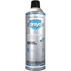 Sprayon - 18 Ounce Aerosol Electrical Grade Cleaner/Degreaser - 15,000 Volt Dielectric Strength, Nonflammable, Food Grade, Plastic Safe - Exact Industrial Supply