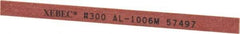 Value Collection - Rectangular, Ceramic Fiber Finishing Stick - 4" Long x 15/64" Wide x 1/32" Thick, 300 Grit, Extra Fine Grade - Exact Industrial Supply