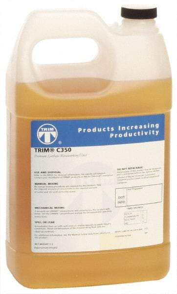 Master Fluid Solutions - Trim C350, 1 Gal Bottle Grinding Fluid - Synthetic, For Machining - Exact Industrial Supply