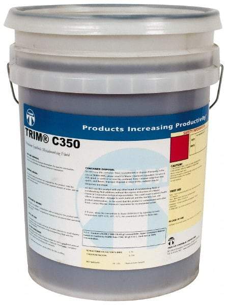 Master Fluid Solutions - Trim C350, 5 Gal Pail Grinding Fluid - Synthetic, For Machining - Exact Industrial Supply