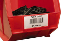 Aigner Index - 3 Long x 1-1/4 Wide, Plain Back, Label Holder - Clear - Exact Industrial Supply