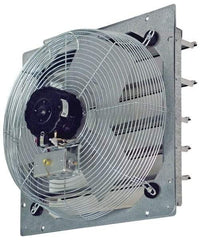 TPI - 18" Blade, Direct Drive, 1/8 hp, 2,300, 2,100 & 1,850 CFM, Totally Enclosed Exhaust Fan - 21-1/8" Opening Height x 21-1/8" Opening Width, 120 Volt, 3 Speed, Single Phase - Exact Industrial Supply