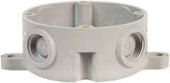 Edwards Signaling - 4-1/2 Inch Wide, Shock Resistant, Visual Signal Device Outlet Box Attachment - For Use with 105 Series Flashing Beacon - Exact Industrial Supply