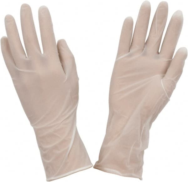 Disposable Gloves: Size Small, 5 mil, Nitrile Natural, 12″ Length