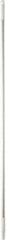 Vikan - 59 x 1" Aluminum Squeegee Handle - European Threaded Connection, White - Exact Industrial Supply