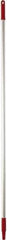 Vikan - 59 x 1" Aluminum Squeegee Handle - European Threaded Connection, Red - Exact Industrial Supply