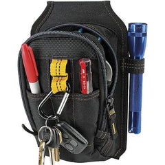 CLC - 9 Pocket Black Ballistic Polyester Mulit-Purpose Tool Carry All - 6" Wide x 4" Deep x 7" High - Exact Industrial Supply
