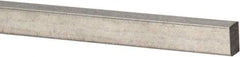 Precision Brand - 12" Long x 3/32" High x 3/32" Wide, Zinc-Plated Key Stock - Low Carbon Steel - Exact Industrial Supply