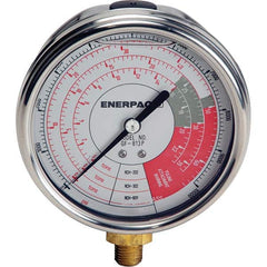 Enerpac - Hydraulic Pressure Gages & Adapters Type: Glycerine Filled Pressure Rating: 10000 - Exact Industrial Supply