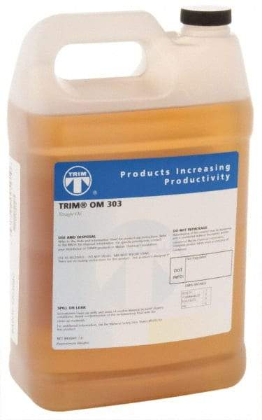 Master Fluid Solutions - Trim OM 303, 1 Gal Bottle Cutting Fluid - Straight Oil, For Thread Rolling, Thread-Form Tapping - Exact Industrial Supply