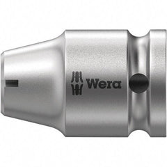 Wera - Socket Adapters & Universal Joints Type: Square-Drive to Hex Bit Adapter Female Size: 3/8 Socket Drive to 5/16 Hex - Exact Industrial Supply