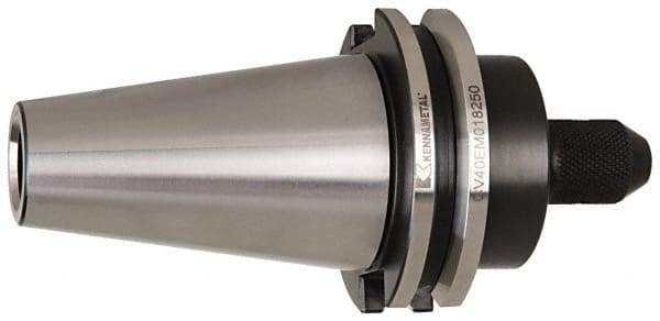 Kennametal - CAT40 Taper Shank 1/2" Hole End Mill Holder/Adapter - 35mm Nose Diam, 2.62" Projection, 5/8-11 Drawbar, Through-Spindle Coolant - Exact Industrial Supply