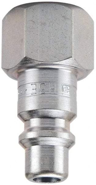 Parker - 1 - 11-1/2 Female NPTF Industrial Pneumatic Hose Connector - Steel, 3/4" Body Diam - Exact Industrial Supply