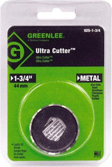 Greenlee - 1-3/4" Diam, 1/2" Cutting Depth, Hole Saw - High Speed Steel Saw, Toothed Edge - Exact Industrial Supply
