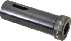 Global CNC Industries - MT3 Inside Morse Taper, Standard Morse Taper to Straight Shank - 5" OAL, Alloy Steel, Hardened & Ground Throughout - Exact Industrial Supply