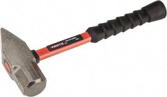 Proto - 4 Lb Head Cross Pein Hammer - 14" Fiberglass Handle, 1-15/16" Face Diam, 13-29/32" OAL - Exact Industrial Supply