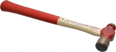 Proto - 1/4 Lb Head Ball Pein Hammer - Wood Handle with Red Laquer Grip, 11" OAL - Exact Industrial Supply