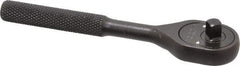 Proto - 1/4" Drive Pear Head Ratchet - Black Oxide Finish, 5" OAL, 24 Gear Teeth - Exact Industrial Supply