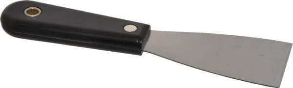 Stanley - 2" Wide Steel Putty Knife - Stiff, Nylon Handle, 7-1/2" OAL - Exact Industrial Supply