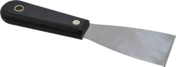 Stanley - 2" Wide Steel Putty Knife - Flexible, Nylon Handle, 7-1/2" OAL - Exact Industrial Supply