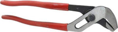Proto - 7-1/16" OAL, 1-1/8" Max Capacity, 5 Position Gooseneck Tongue & Groove Pliers - Standard Straight Jaws, Standard Head, Plastisol Handles - Exact Industrial Supply