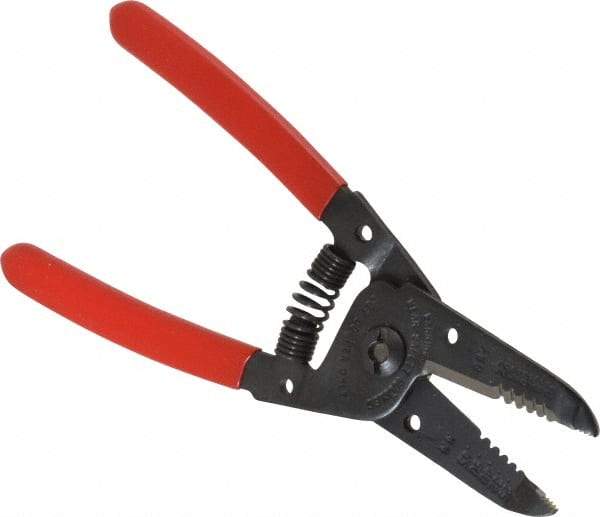 Proto - 30 to 22 AWG Capacity Wire Stripper - 6-1/16" OAL, Plastisol Handle - Exact Industrial Supply