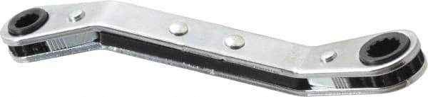 Proto - 7/32" x 9/32" 12 Point Reversible Ratcheting Offset Box Wrench - Double End, 4-1/8" OAL, Steel, 25° Offset - Exact Industrial Supply