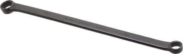 Proto - 5/16" x 3/8" 12 Point Offset Box Wrench - Double End, 6-15/16" OAL, Steel, Black Finish, 15° Offset - Exact Industrial Supply