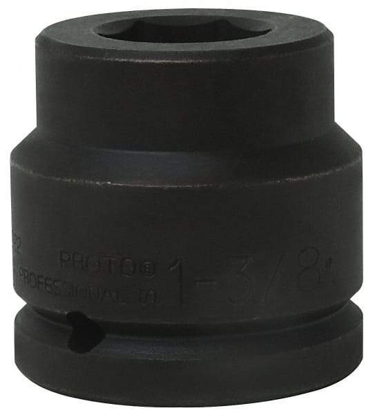 Proto - 1-1/2" Drive 2-11/16" Standard Impact Socket - 6 Points, 4-1/4" OAL - Exact Industrial Supply