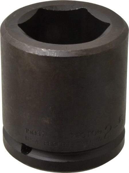 Proto - 1-1/2" Drive 2-5/16" Standard Impact Socket - 6 Points, 3-7/8" OAL - Exact Industrial Supply