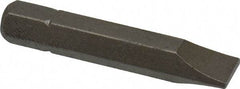 Irwin - 9/32" x 0.05" Blade, 1/4" Drive Slotted Screwdriver Bit - 1-1/2" OAL, Power Bit - Exact Industrial Supply