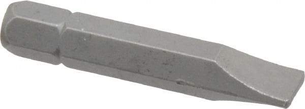 Irwin - 9/32" x 0.055" Blade, 1/4" Drive Slotted Screwdriver Bit - 1-1/2" OAL, Power Bit - Exact Industrial Supply