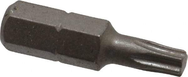 Irwin - 1/4" Drive T20 Torx Screwdriver Bit - 1" OAL, Insert Bit - Exact Industrial Supply