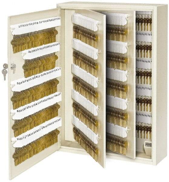 Master Lock - 730 Keys, Almond Key Storage Cabinet - 18" Wide x 7" Deep x 25-1/4" High - Exact Industrial Supply