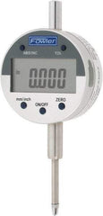 Fowler - 0 to 1" Range, 0.0005" Graduation, Electronic Drop Indicator - Inch & Metric System, Digital Display - Exact Industrial Supply