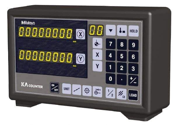 Mitutoyo - 2 Axes, Lathe & Milling Compatible DRO Counter - LED Display - Exact Industrial Supply