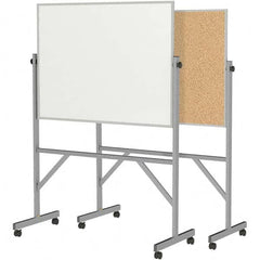 Ghent - Whiteboards & Magnetic Dry Erase Boards Type: Reversible Dry Erase/Corkboard Height (Inch): 78-1/4 - Exact Industrial Supply