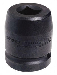 Proto - 1" Drive 80mm Impact Socket - 6 Points, 4" OAL - Exact Industrial Supply